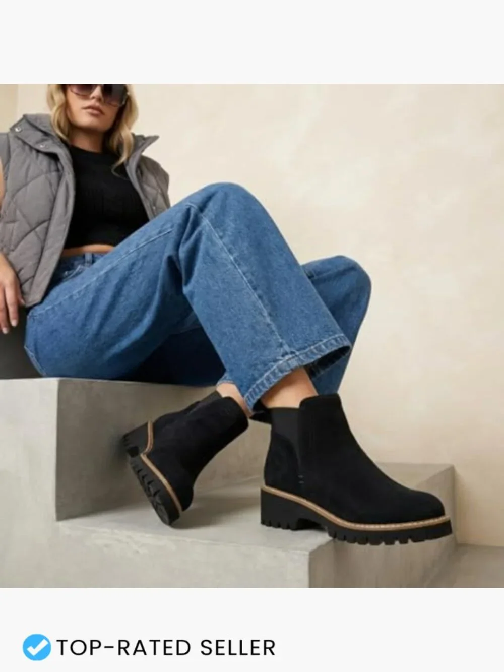 Cushionaire Parade Pull-On Ankle Boots Lightweight Lug Sole Chelsea Style